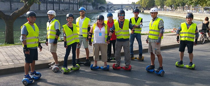 Balade insolite en hoverboard à Paris