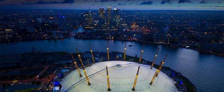 Ascension du Dome O2 à Londres