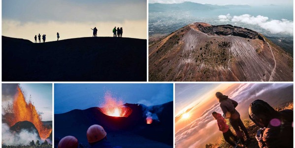 Une randonnée sur un volcan